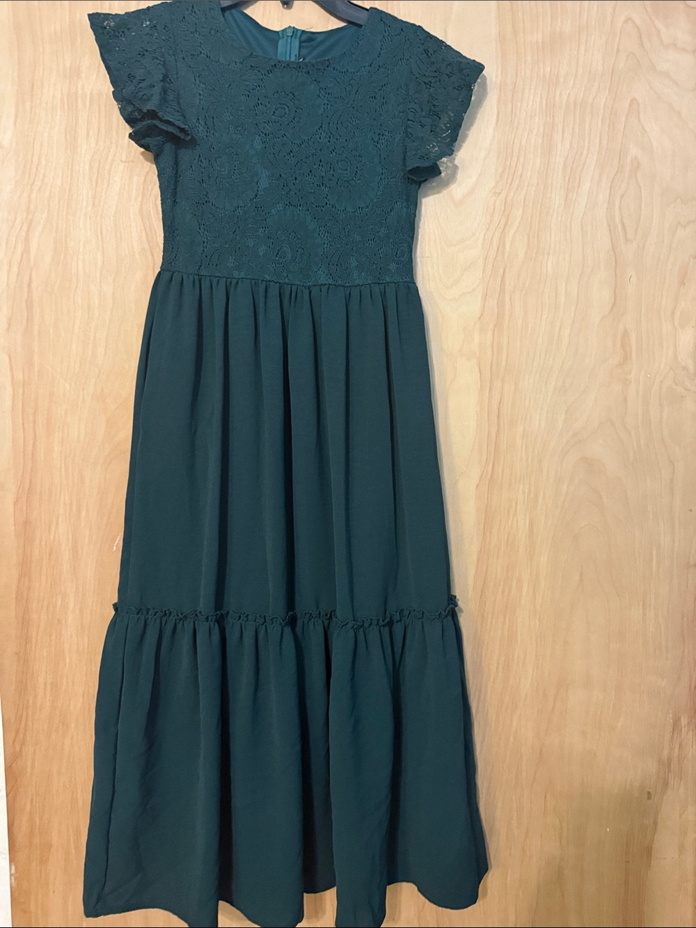 Girls Lace Bodice Maxi Dress